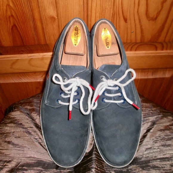 FLUCHOS MEN'S BLUE SUEDE SHOES MADE IN SPAIN Sz 10.5 - Picture 4 of 12